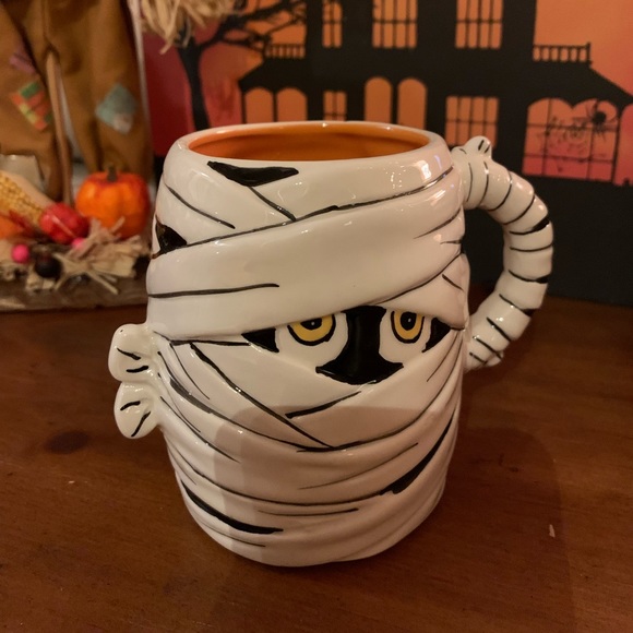 🧡🎃🖤Halloween Mummy Mug Shelly Comiskey By Transpac-New Spooky - Picture 9 of 9